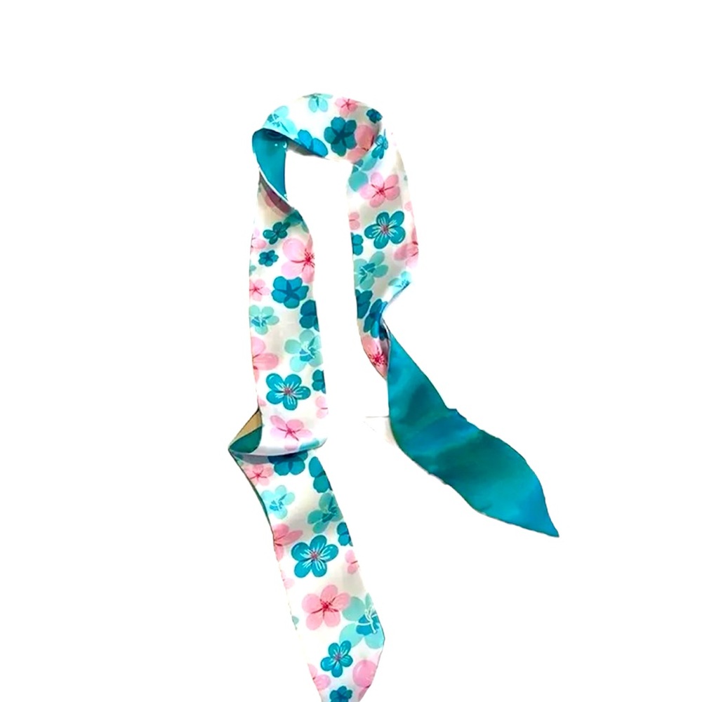 Floral Silk Scarf Twilly NWT - Picture 2 of 2